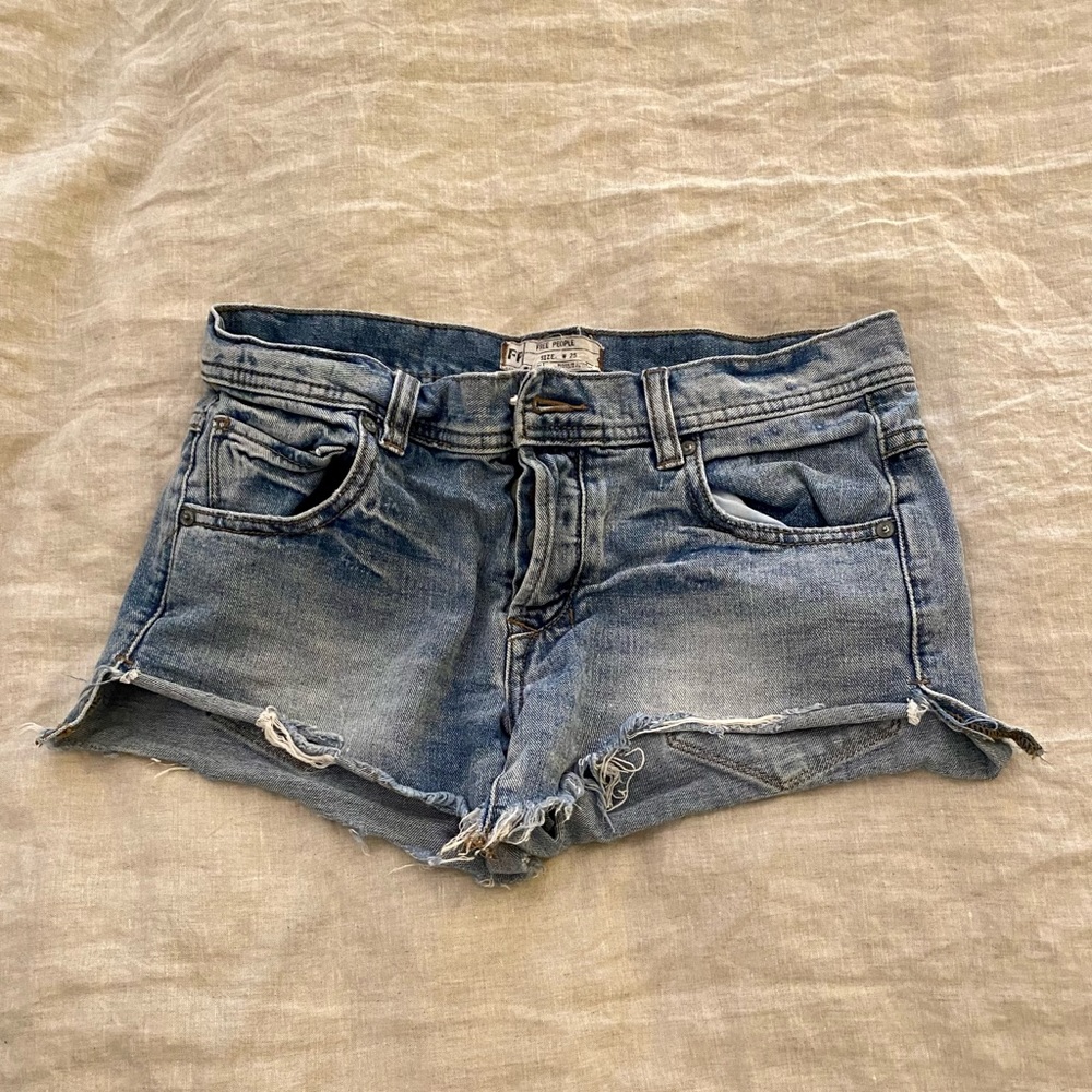 Free People Jean Shorts
